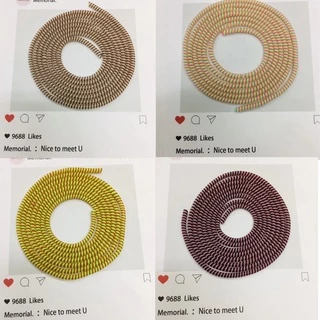 พร้อมส่ง สายเกลียว 40สี 3in1 สามสีในเส้นเดียว พันสาย แต่งสายชาร์จ ถนอมหูฟัง ยาว1.6cm สายเคเบิ้ล สินค้าพร้อมส่ง