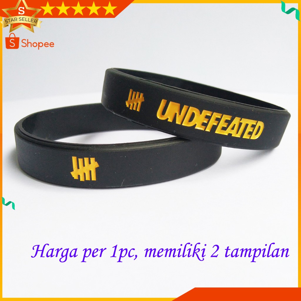 ผู้ชาย BRACELET - UNDEFEATED UD LW ยางสีเหลือง BRACELET