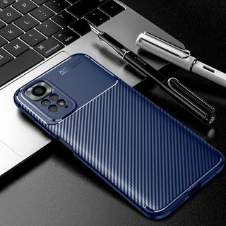 เคสโทรศัพท์คาร์บอนไฟเบอร์ แบบนิ่ม กันกระแทก สําหรับ Xiaomi Redmi Note 11 11Pro Note11 11T Pro Plus + 4G 5G