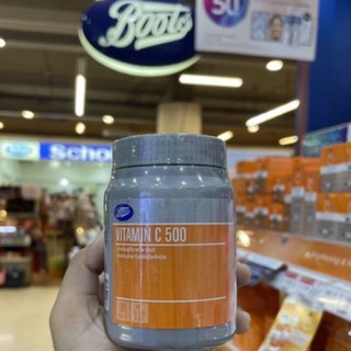 วิตามินซีช่วยสร้างภูมิคุ้มกันให้กับร่างกาย Boots Vitamin C table 500 / vitamin C 1000 mg วิตามินซี แบบเม็ด