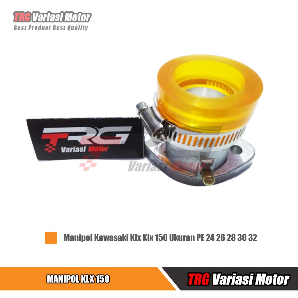 Klx PE 28 Manifold Klx 150 ท่อร่วมไอดี TRG ขนาด PE 24 26 28 30 32 34 สําหรับ Kawasaki KLX 150 รถจักร