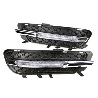 Jiuwan ไฟตัดหมอกเดย์ไลท์ LED DRL สําหรับ Mercedes-Benz W212 E250 E300 E350 2011-2013 2128851574 2128851674