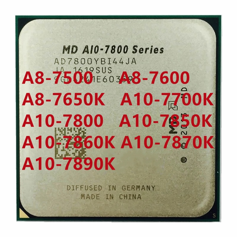 ซ็อกเก็ตโปรเซสเซอร์ CPU A8-7500 A8-7600 A8-7650K A10-7700K A10-7800 A10-7850K A10-7860K A10-7870K A1