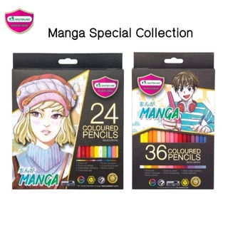 สีไม้มาสเตอร์อาร์ต Master Art  24 ,36 สี รุ่นมังงะ Manga Master Series Special Collection