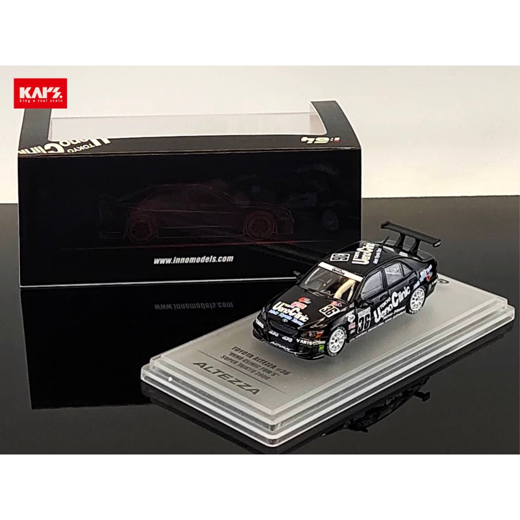 INNO64 MODEL Toyota ALTEZZA RS200 NO.36 Ueno clinic tomโ€s super TAIKYU 2000 final round class winn