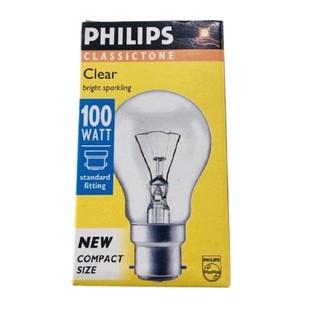 [แจกฟรี มีโค้ดร้านลด 50฿ ไม่มีขั้นต่ำ หยิบของในร้านใส่เพิ่มได้] หลอดไส้ GLS PHILIPS 100W สีใส