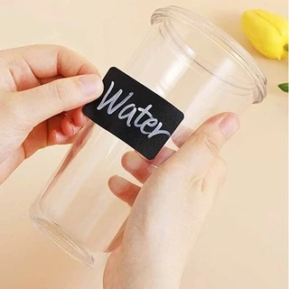 P102 สติ๊กเกอร์ กระดานดำ Label 3.5x5.5cm. กันน้ำ ลอกออกติดใหม่ได้ เกรด A Stickers DIY (10 ชิ้น) SP