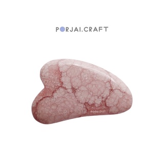 Rhodochrosite gua sha โรโดโครไซต์กัวซา