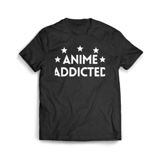 เสื้อผ้าผชเสื้อยืด ลายการ์ตูนอนิเมะ Addiction Otaku SenpaiS-5XL