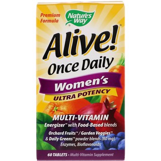 Natures Way Alive Once Daily Womens 60 Tablets