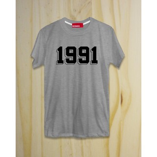 เสื้อยืด 1991 สีเทาอ่อน แบรนด์ DONt