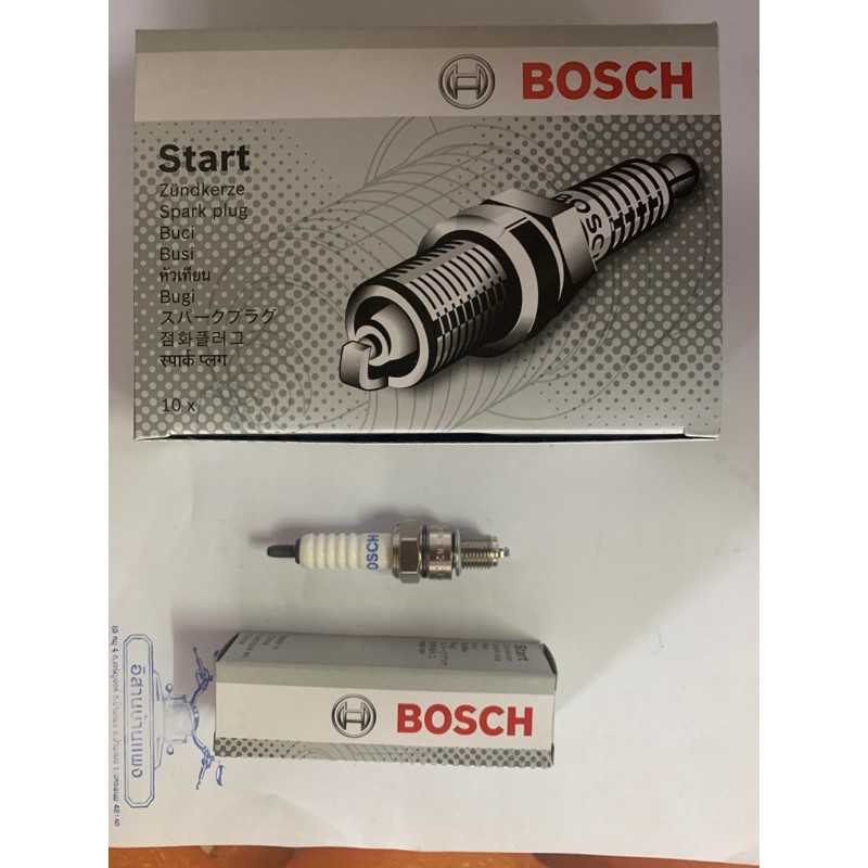 BOSCH หัวเทียน 4 จังหวะเกลียวสั้น แท้ 100% Wave100/110 Dream100 Nice100/110 Fresh Mio Fino X1 Spark Step Smash Best KSR

<p>“><center></p>
<h4></h4>
<p><p><font color=