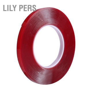 Lily Pers เทปกาวสองด้านสีแดงสําหรับตกแต่งเล็บ 10 เมตร