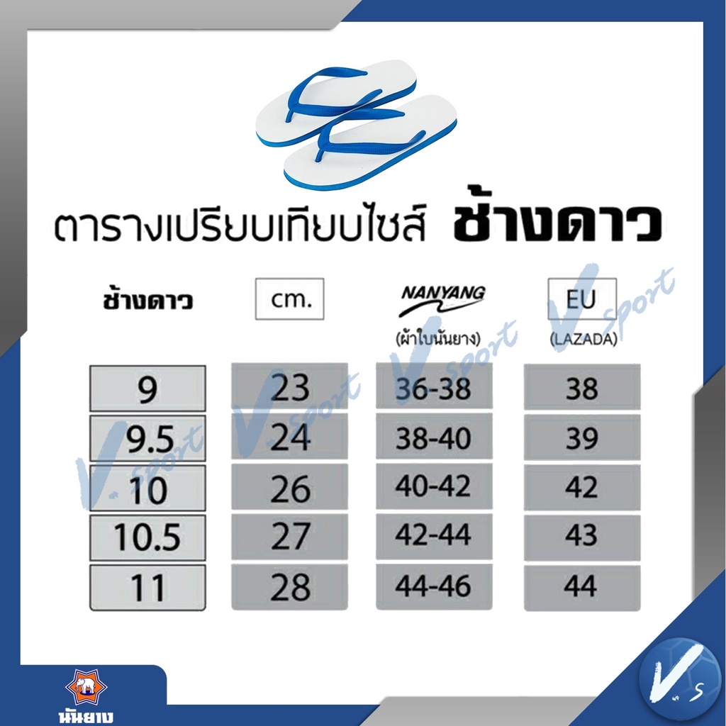 รองเท้าแตะนันยาง ตราช้างดาว รุ่นคลาสสิค สินค้าแท้ ส่งไว รองเท้าหูคีบ ยี่ห้อ Nanyang