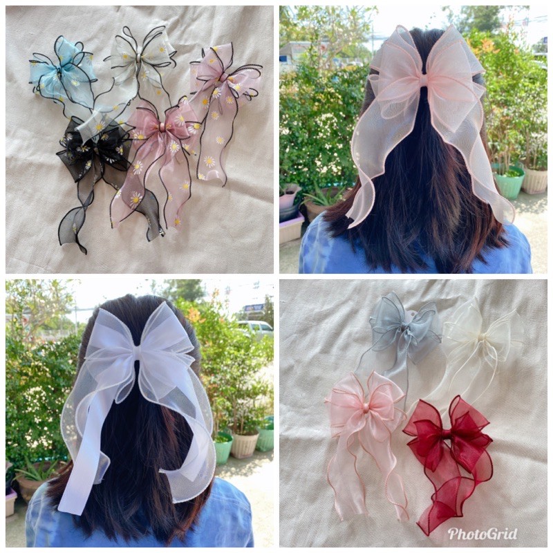 กิ๊บโบว์หางยาว 2 ชั้น และ 3 ชั้น