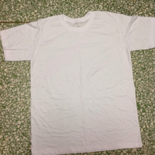 เสื้อยืดคอกลม สีขาว ไซส์M