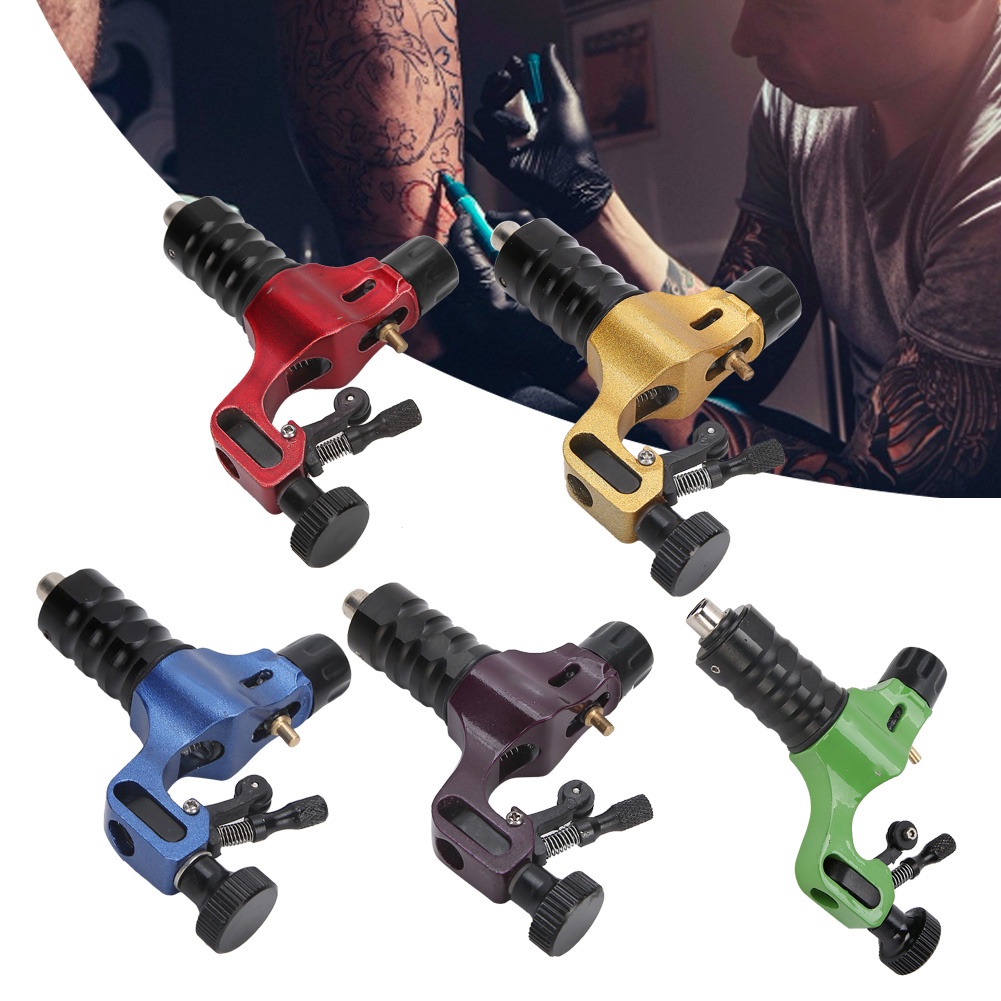 คลังสินค้าใส Motor Tattoo Machine เครื่องสักมอเตอร์ Rca อินเตอร์เฟซแบบพกพา