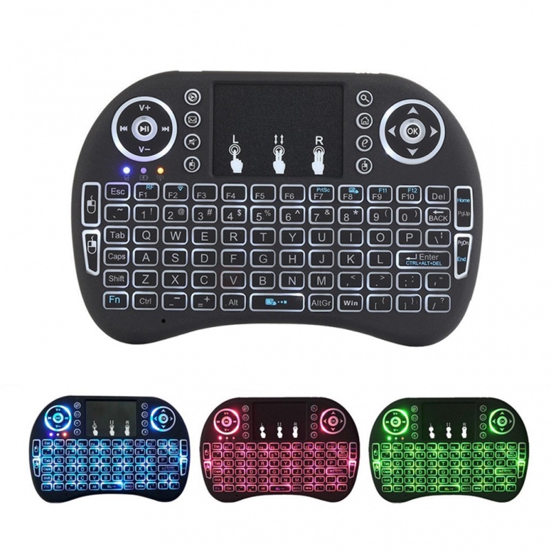 ۩❀I8 Mini Keyboard Rii Air Mouse 2.4ghz Wireless Touchpad Non Tecware Pad Qwerty Android Box Tv Logite