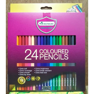 สีไม้มาสเตอร์อาร์ต 24สี MASTER ART แถมกบเหลาดินสอ