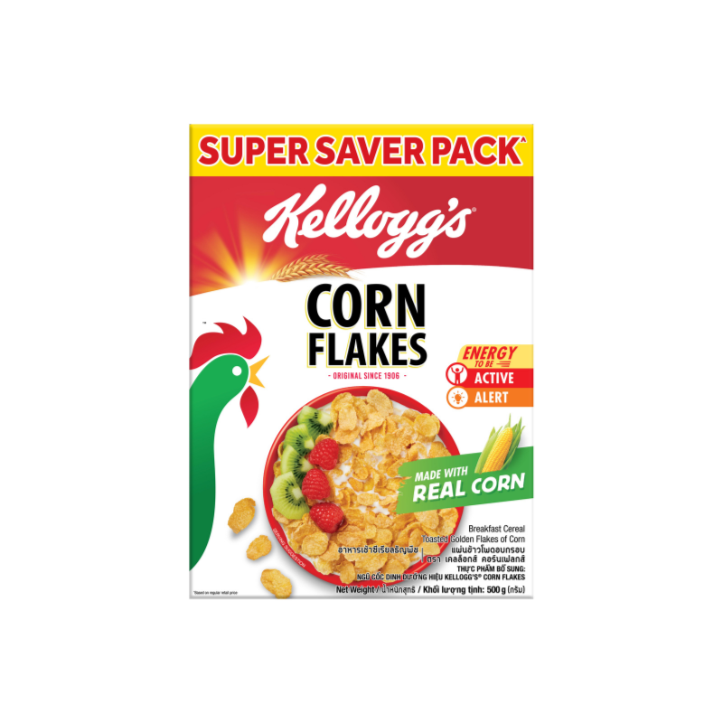 Kellogg's เคลล็อกส์ Corn Flakes 500G -Kellogg's เคลล็อกส์ Corn Flakes 500G