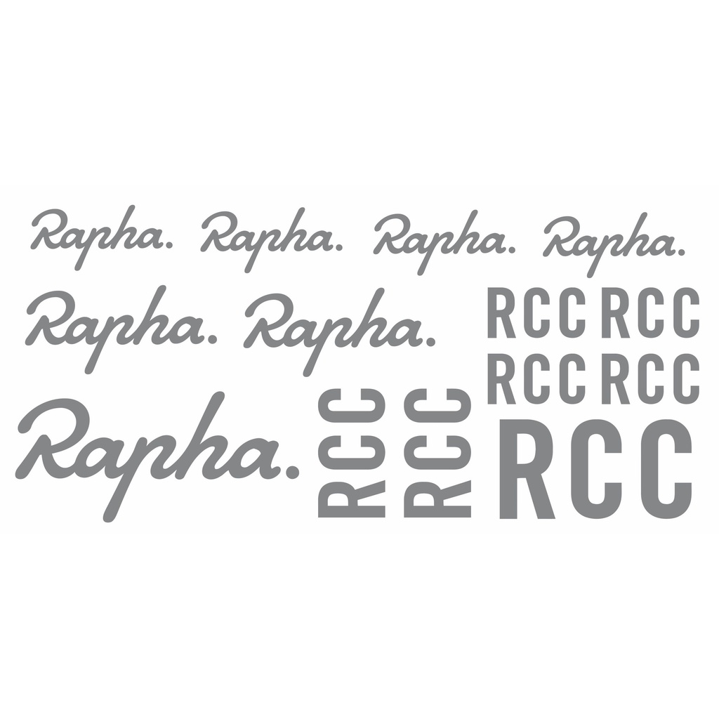Rapha หมวกกันน็อคกรอบ [STICKER] 14 ชิ้น ใหม่ไวนิลตัดกรอบหมวกกันน็อคโลโก้สติกเกอร์กรอบจักรยานเสือหมอบ