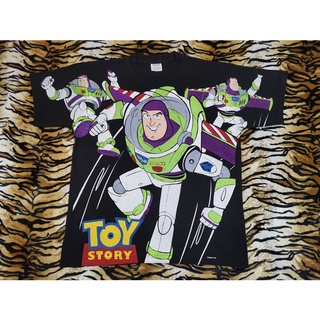 เสื้อ TOY STORY BUZZ LIGHT-YEARS VS WOODY BOOTLEG OVERPRINT CARTOON MOVIE เสื้อลายการ์ตูน เสื้อลายหนัง