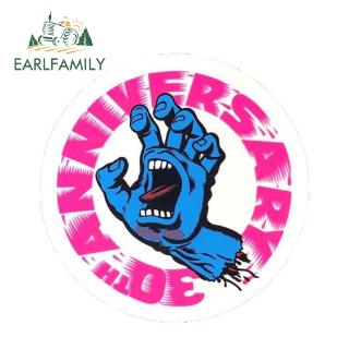 EARLFAMILY 13x 9.1cm SCREAMING HAND Car Styling Vinyl Stickers SANTA CRUZ Waterproof Decal Car Sticker