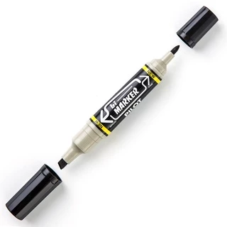 ปากกามาร์คเกอร์ 2 หัว น้ำเงิน ดำ แดง ไพล็อต Permanent Marker Bi-Marker
