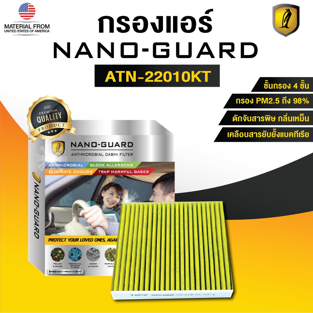 BMW Series 4 F32 F33(2013-2020)ATN-25001K (กรองแอร์ ARCTIC NANO-GUARD FILTER ฆ่าเชื้อโรค+ดูดกลิ่นเหม