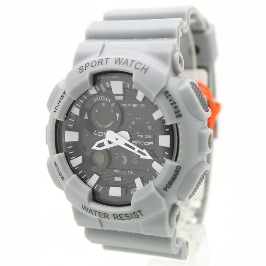 Sport Watch SAMDA (World Time) นาฬิกาสายยาง 2 ระบบ Digital/เข็ม SMW-6