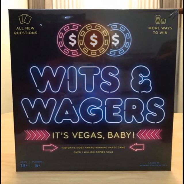 (ตำหนิเล็กน้อย)Wit and wagers It's vegas, baby! Boardgame