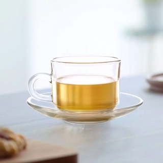 JJGLASS - (Ocean) P00340 Stack Tea Cup [1กล่อง(6ใบ)]- แก้วเพลย์บอย แก้วโอเชี่ยนกลาส Cup 7oz. ( 200 ml.)