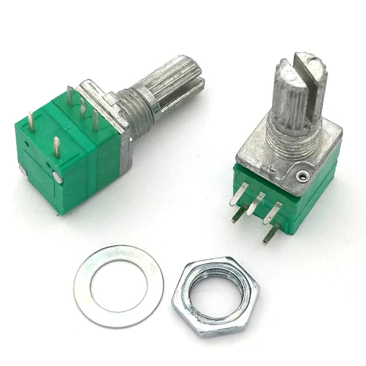 VR Linear Mono Audio/Amplifier Potentiometer 5-Pin With Switch ตัวต้านทานปรับค่าได้พร้อมสวิตซ์ โวลุ่