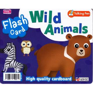 Se-ed (ซีเอ็ด) : หนังสือ Flash Cards  Wild Animals (talking pen)