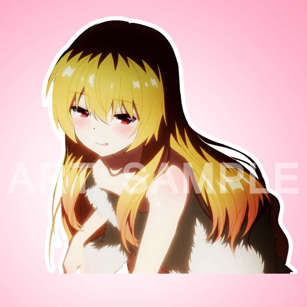 Arifureta Yue สติ๊กเกอร์ 2 ชิ้น shokugyou de sekai saikyou Sticker น่ารัก สติกเกอร์Anime Sticker Dic