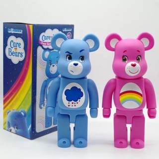 400 % Bearbrick Care Bear Rainbow Bear โมเดลตุ๊กตาหมีของเล่นสําหรับเด็ก 28 ซม .