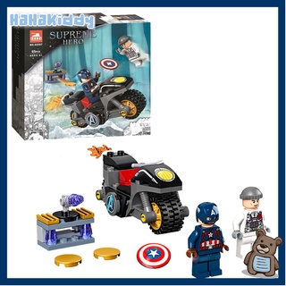 ของเล่นตัวต่อเลโก้ รูปซุปเปอร์ฮีโร่ Captain America Battle Hydra 60087 ของขวัญวันหยุด สําหรับเด็ก 76189