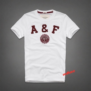 [S-5XL]Abercrombie เสื้อยืด คอกลม ผ้าฝ้าย สําหรับผู้ชาย