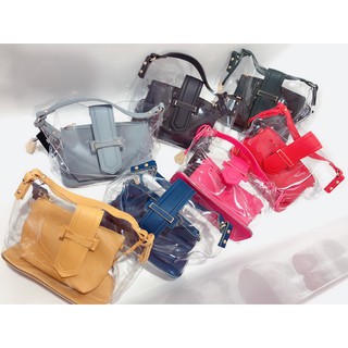 กระเป๋าใส กระเป๋ากันน้ำถือแบบเก๋ๆ รุ่น: H6049