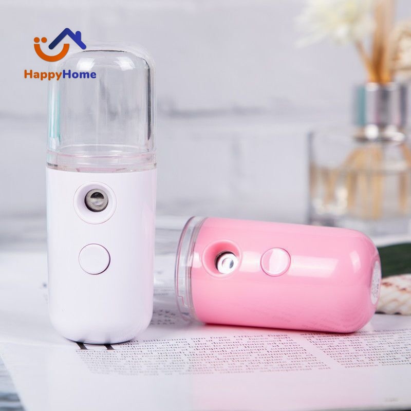 Happy_home2021 แบบพกพา เครื่องพ่นไอนำ้ พ่นหน้า  เครื่องพ่นสเปรย์ความชื้นนาโนขนาด 30 ml เครื่องพ่นไอน้ำนาโน - รูปที่ 2