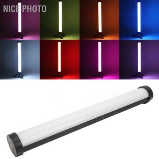 Nicefoto แท่งไฟ Led Rgb แบบแม่เหล็ก ชาร์จแบตเตอรี่ 5200mah สําหรับถ่ายภาพ