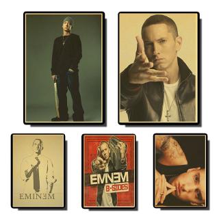 โปสเตอร์กระดาษคราฟท์ ลาย Rapper Eminem Kamikaze สไตล์วินเทจ คุณภาพสูง สําหรับตกแต่งผนังบ้าน บาร์