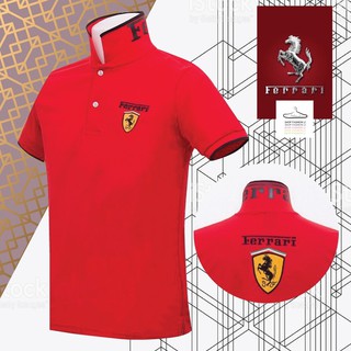 ✓☍เสื้อโปโล Men Polo Ferrari Cotton Mix Tk &amp;#39;&amp;#39; 1 Limited editionเสื้อเชิ้ตผู้ชายเสื้อโปโล🎁🎀✨🎗