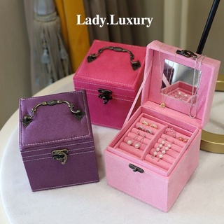 𝐋𝐀𝐃𝐘.𝐋𝐔𝐗𝐔𝐑𝐘 - English Vintage Jewelry Box 🩷💜✨| กล่องเครื่องประดับ3ชั้น👑