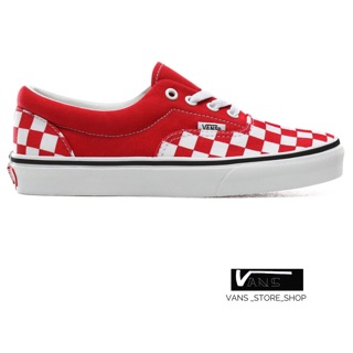 VANS ERA CHECKERBOARD RACING RED SNEAKERS สินค้ามีประกันแท้