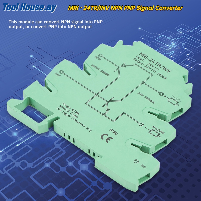 【ราคาต่ำสุด】MRI‑24TR/INV NPN PNP Signal Converter PLC Sensor Polar IO Level Conversion Module