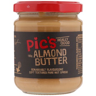 พิคส์เนยถั่วอัลมอนด์ 195กรัม Pickled Almond Peanut Butter 195 grams.