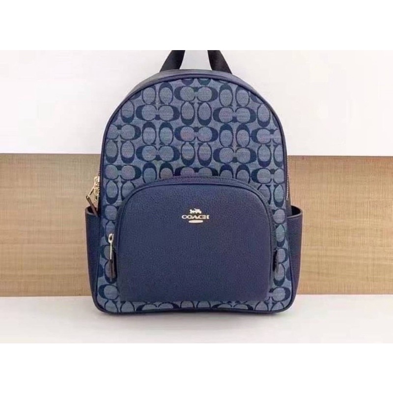 Coach Denim Court Backpack