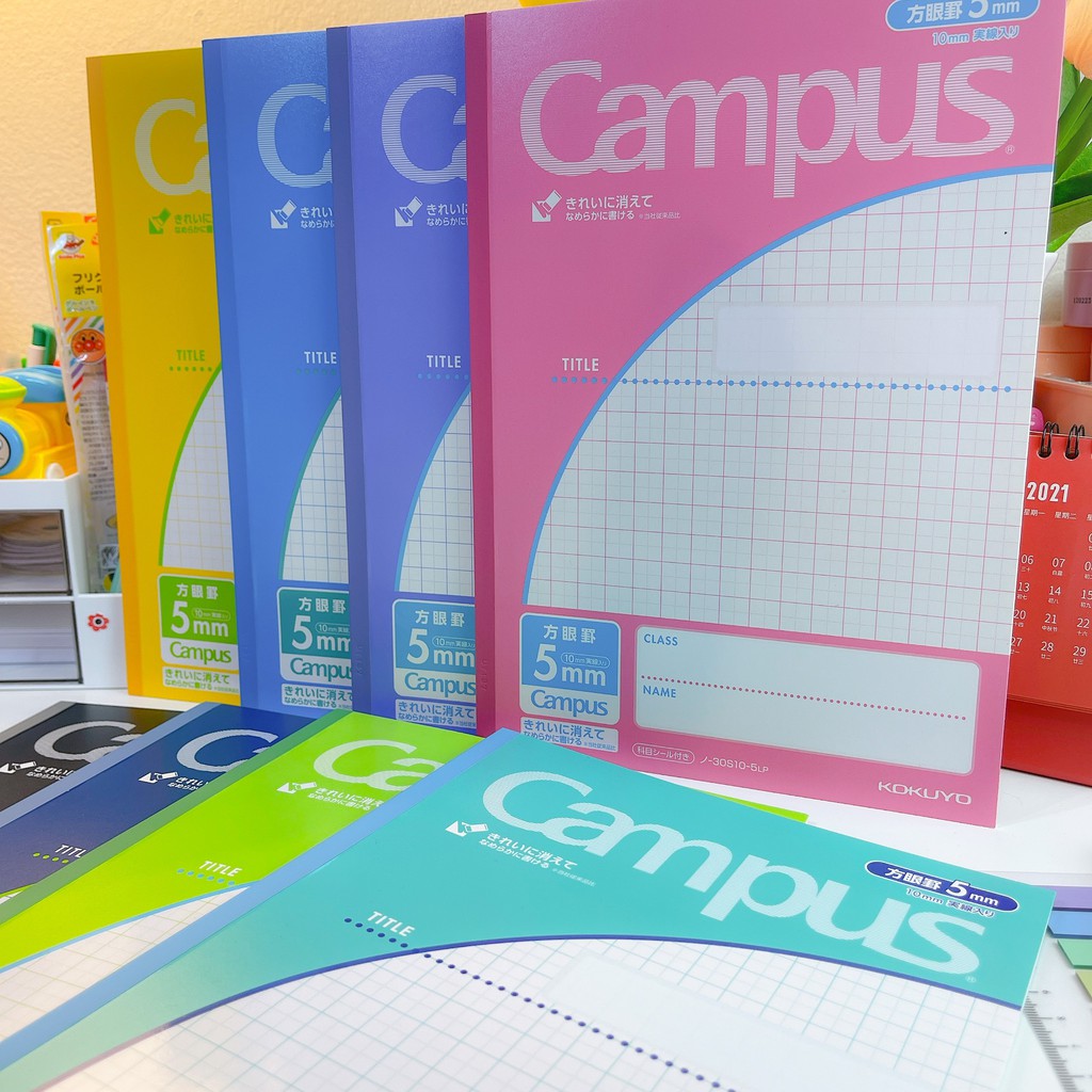 สมุดกราฟ สมุดคัดจีน CAMPUS 30S10-5 (ลิขสิทธิ์แท้) นำเข้าจากญี่ปุ่น ‼