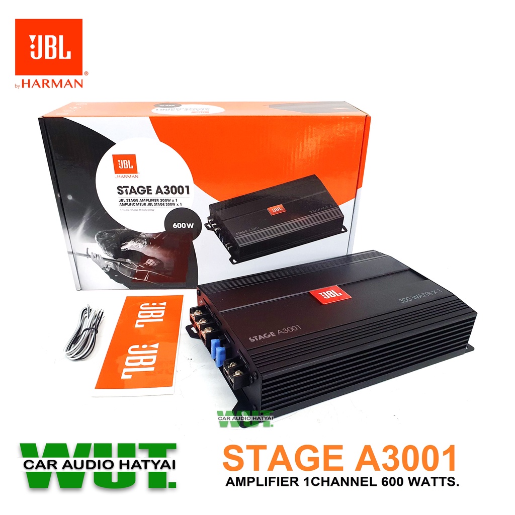 JBL เพาเวอร์แอมป์ ขับลำโพงซับเบส/ซัปวูฟเฟอร์ คลาสดี Class D Mono Block  600watts.วัตต์   JBL รุ่น A3